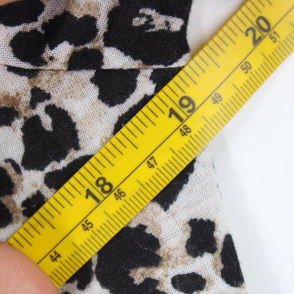 Eden & Olivia Shirt Womens Multicolor Animal Pattern Leopard Lightweight Size M - Picture 8 of 9
